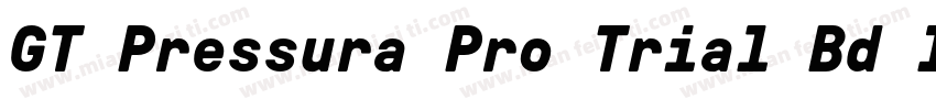 GT Pressura Pro Trial Bd It字体转换